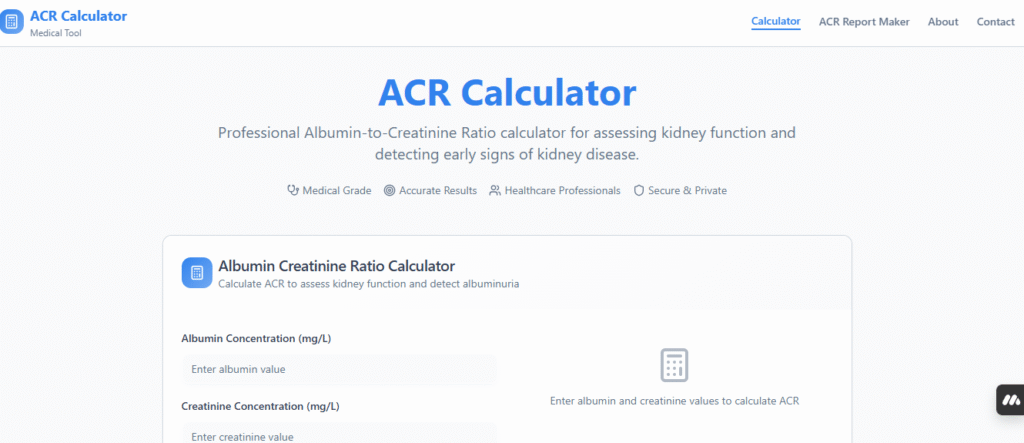ACR calculator